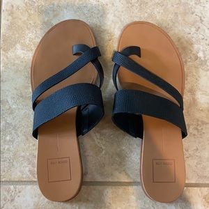black sandals